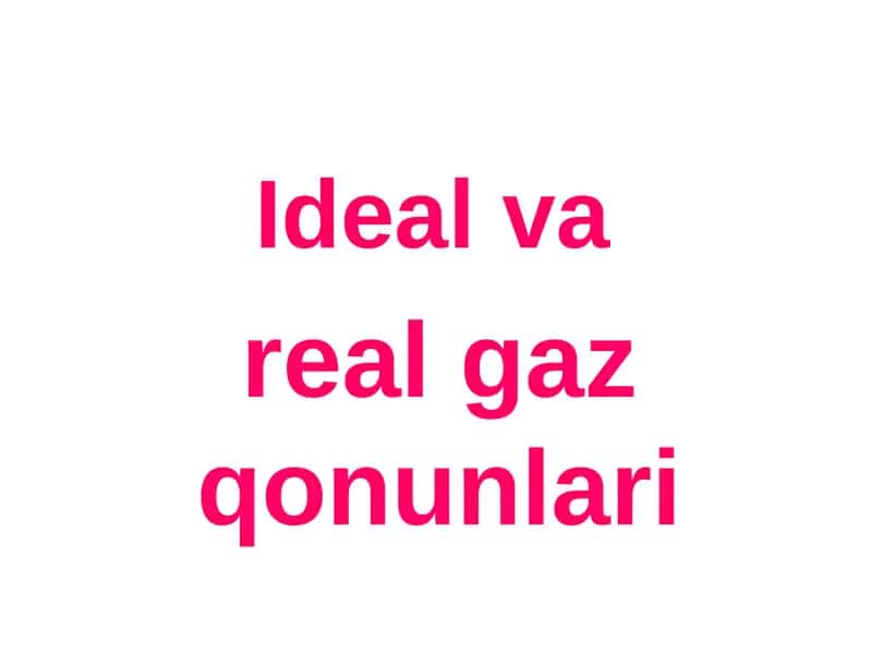 Ideal gaz holati tenglamasi