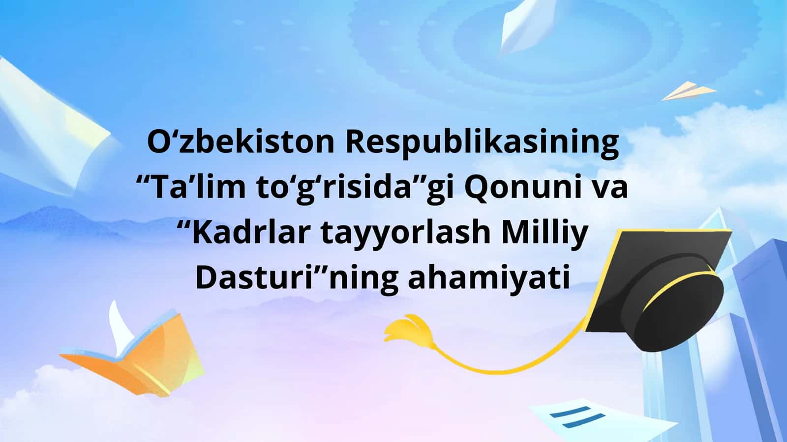 Ta’lim to‘g‘risida