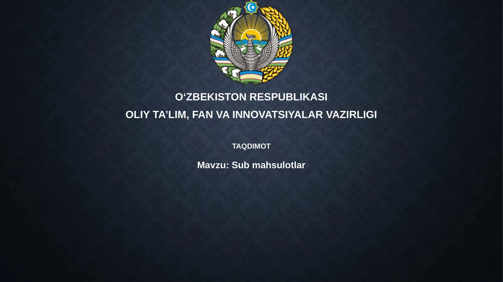 Submahsulotlar