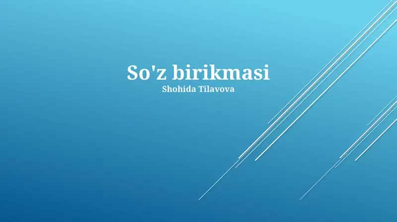 So'z birikmasi