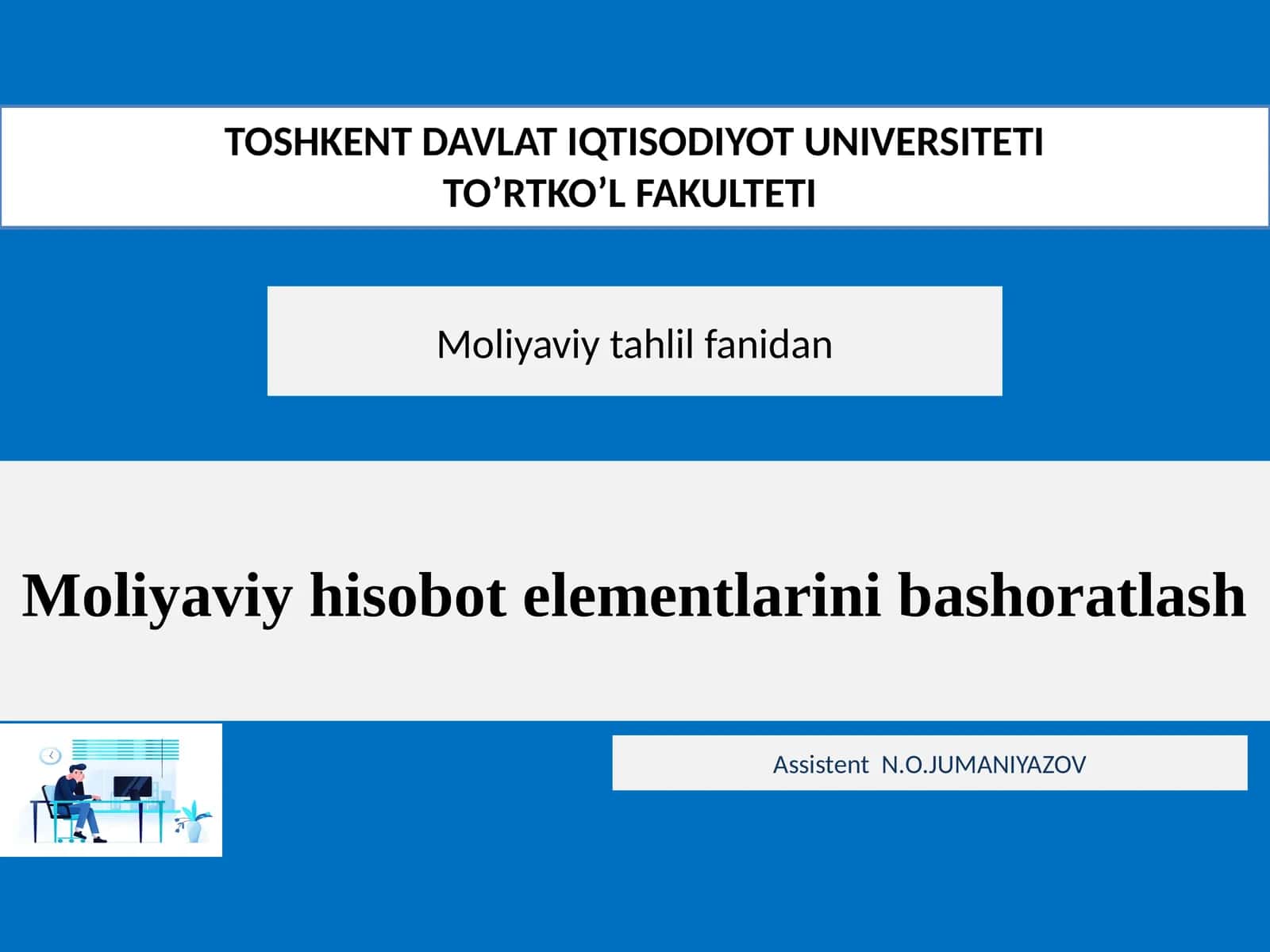Moliyaviyhisobotelementlarinibashoratlash