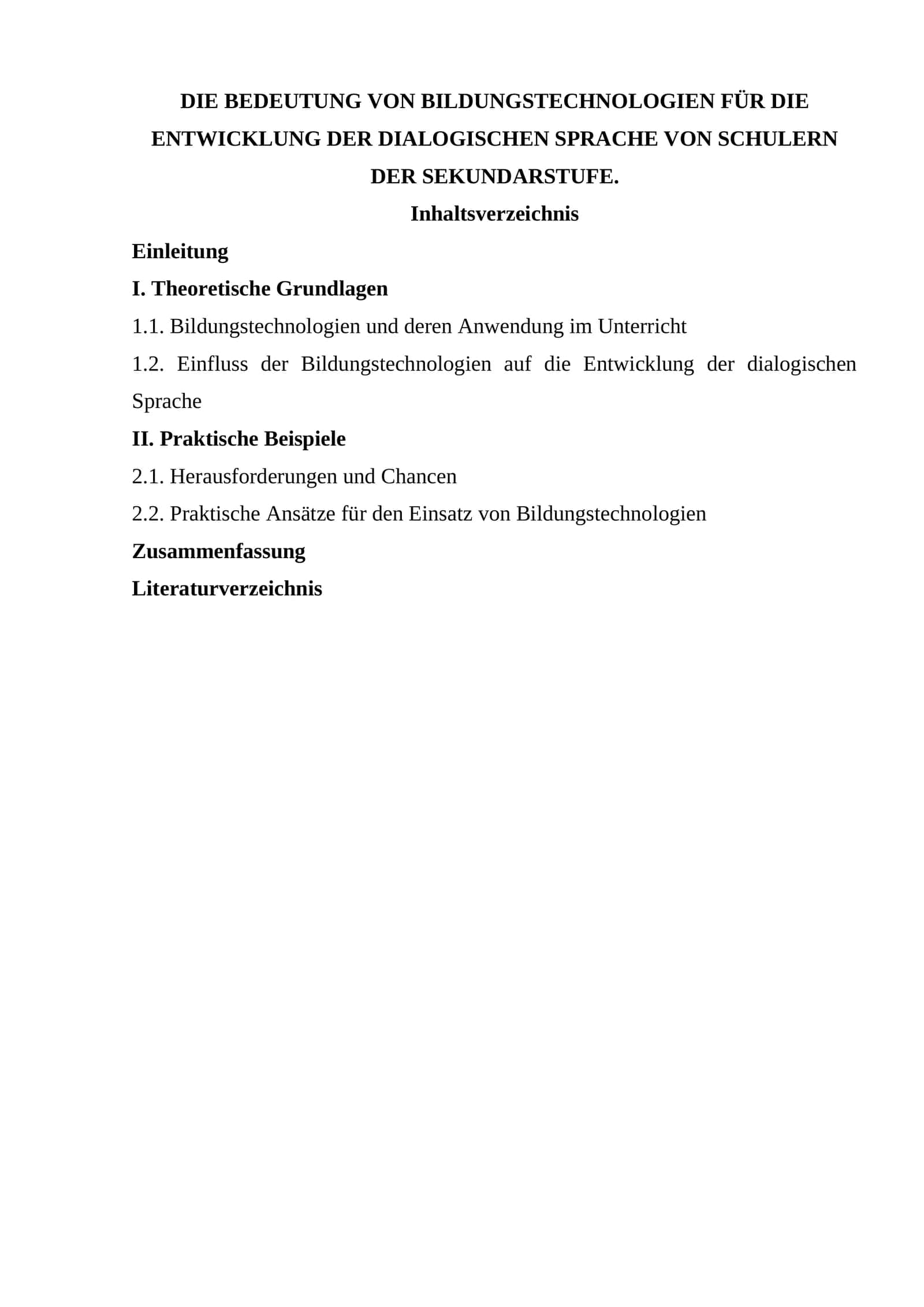 Bedeutung von Bildungstechnologien für die Entwicklung der dialogischen Sprache von Schülern der Sekundarstufe