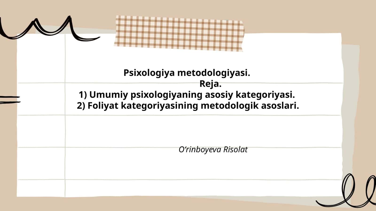 Psixologiya metodologiyasi