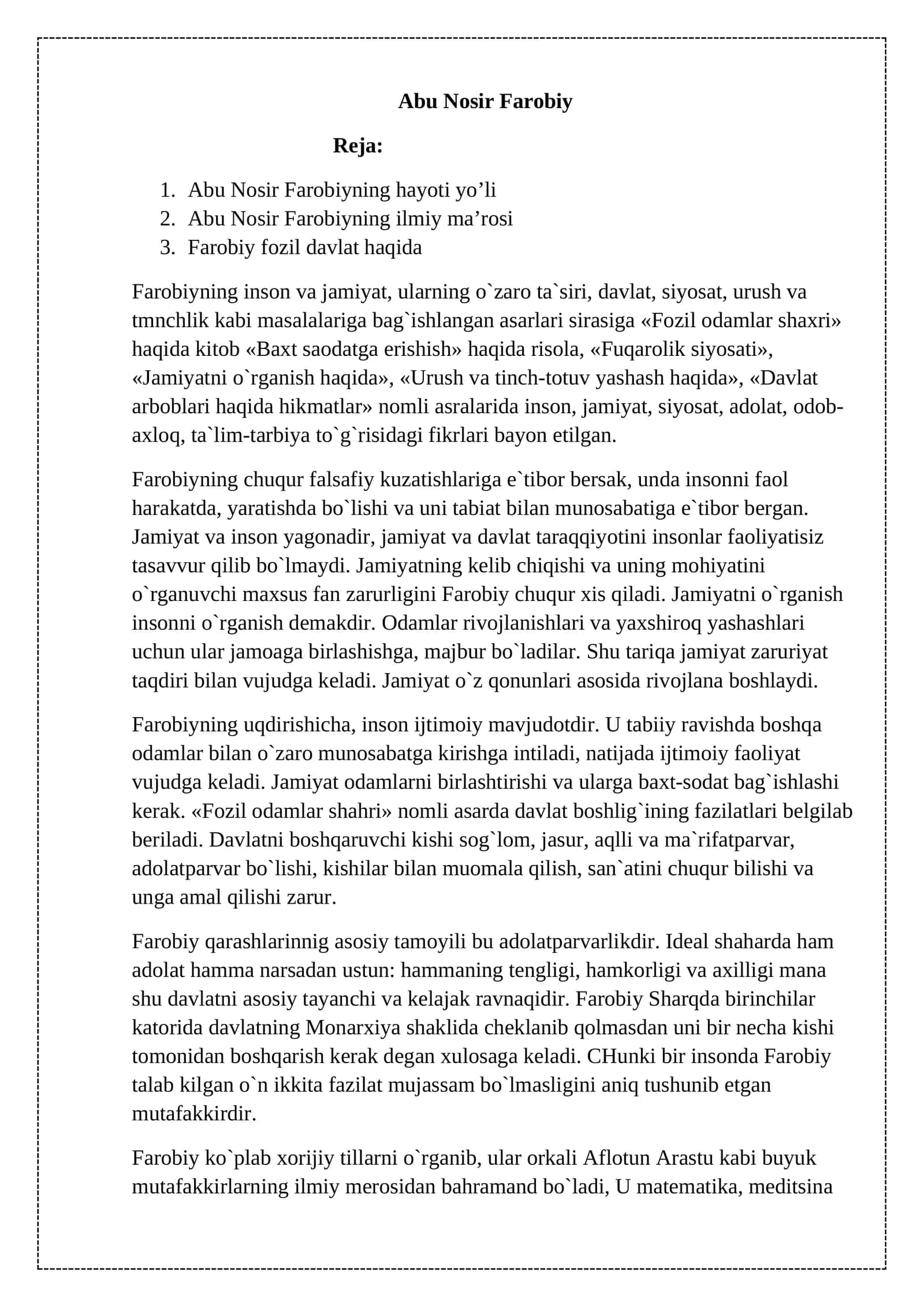 Abu Nosir Farobiy