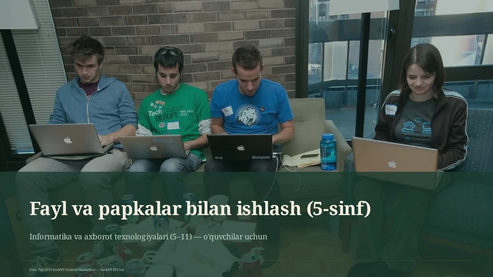 Fayl va papkalar bilan ishlash (5-sinf)