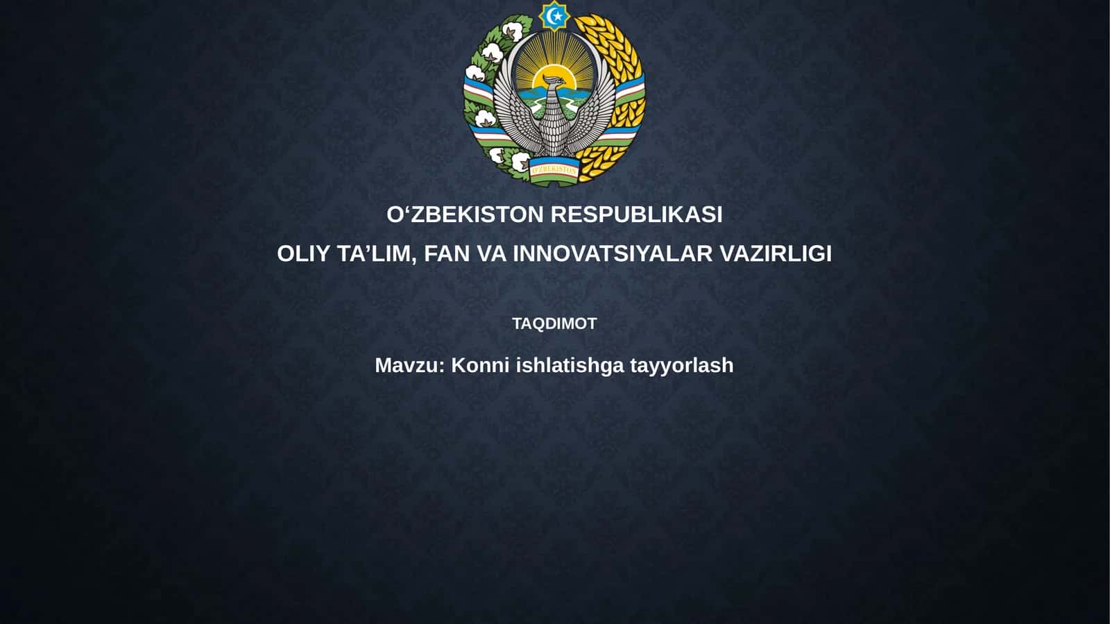 Konniishlatishgatayyorlash