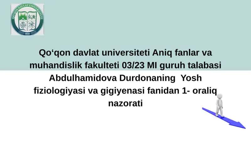 Yosh fiziologiyasi va gigiyenasi