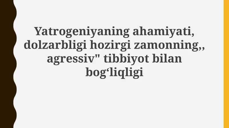 Iatrogeniya: Ta'rif, Turlari va Tarixiy Rivojlanishi