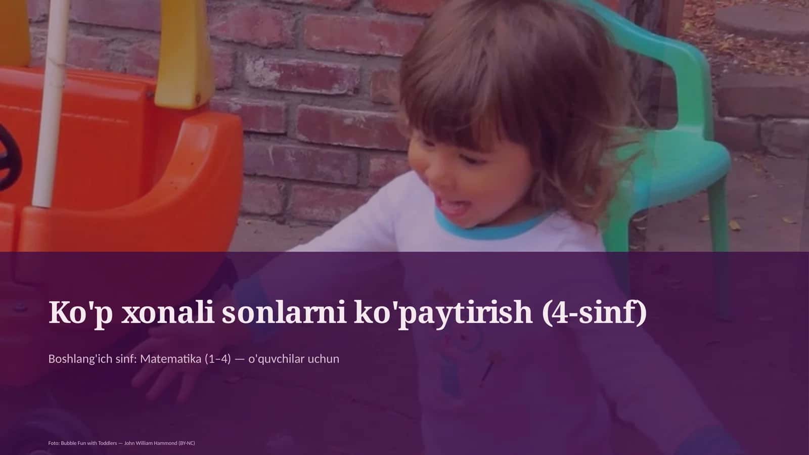 Ko'p xonali sonlarni ko'paytirish (4-sinf)