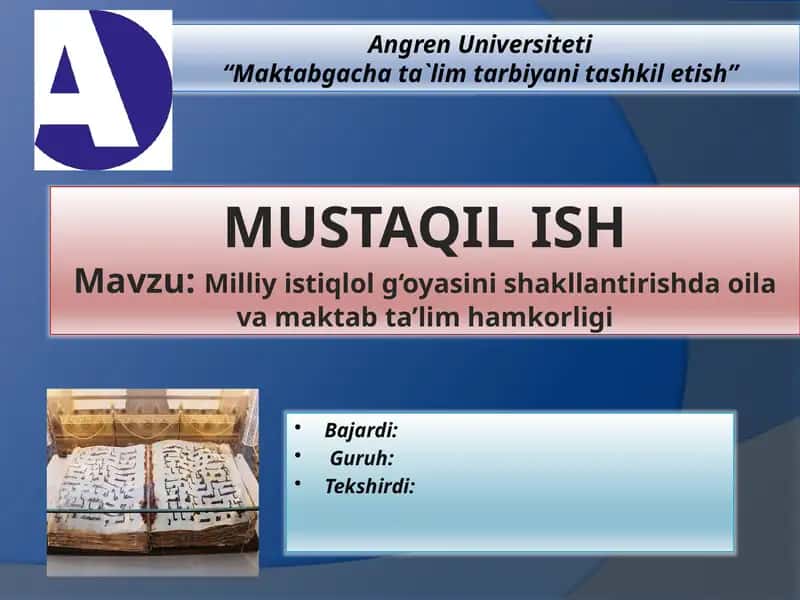 Milliy istiqlol g'oyasi