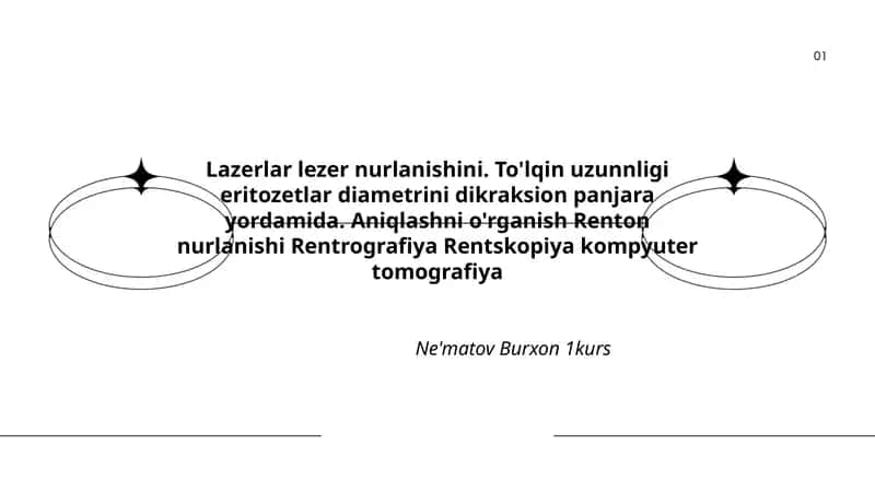 Lazerlar lezer nurlanishini