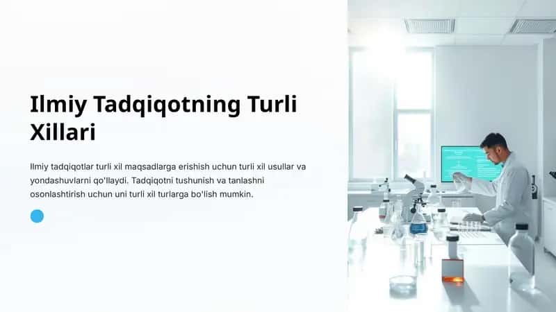 Ilmiy Tadqiqotning Turli Xillari