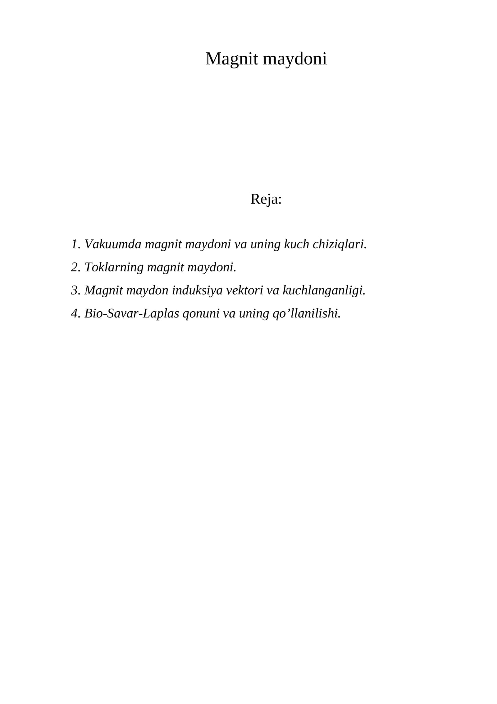 Magnit maydoni