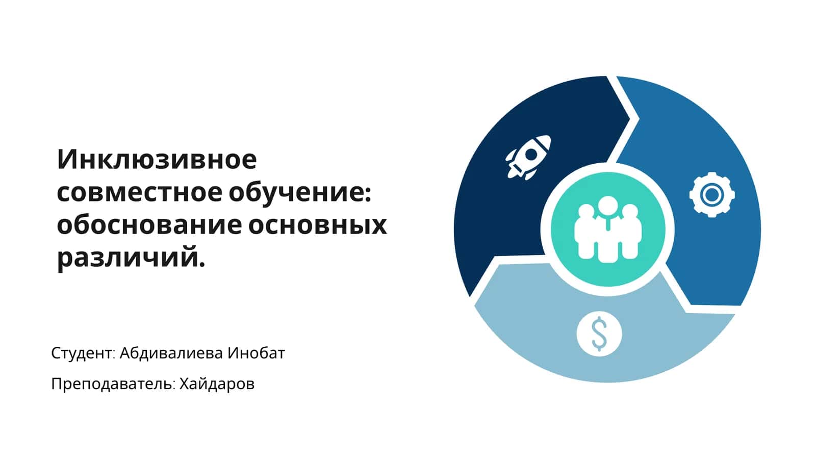 Инклюзивное совместное обучение: обоснование основных различий