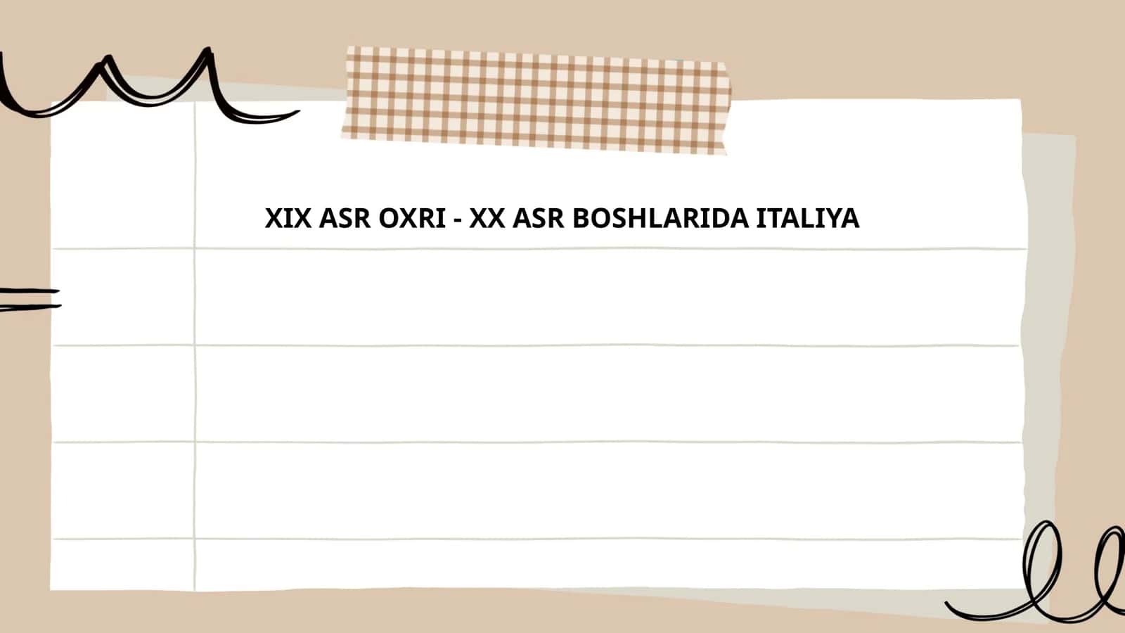 XIX ASR OXRI - XX ASR BOSHLARIDA ITALIYA