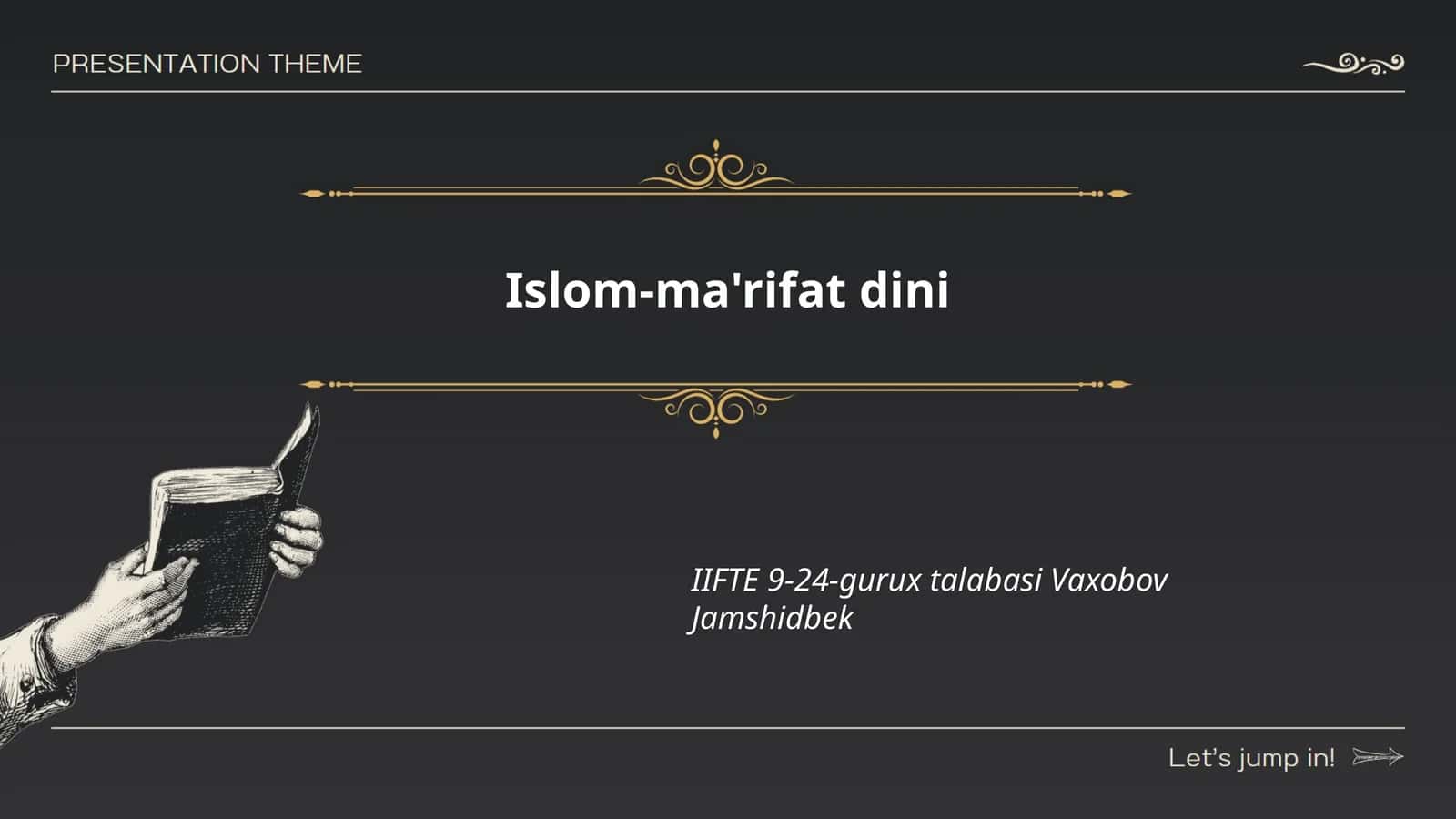 Islom-ma'rifat dini