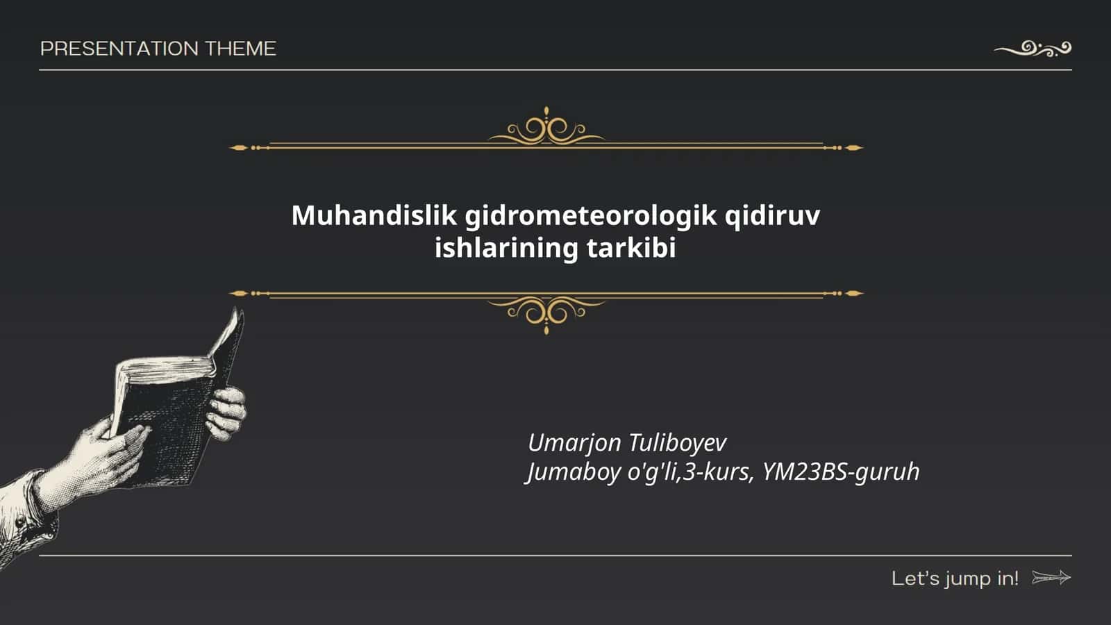 Muhandislik gidrometeorologik qidiruv ishlarining tarkibi