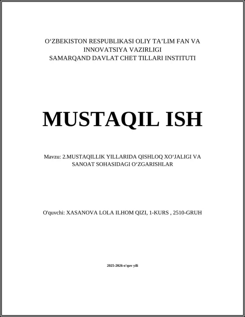 Mulkchilik va yer islohoti: davlatdan xususiyga o‘tish va yer taqsimoti