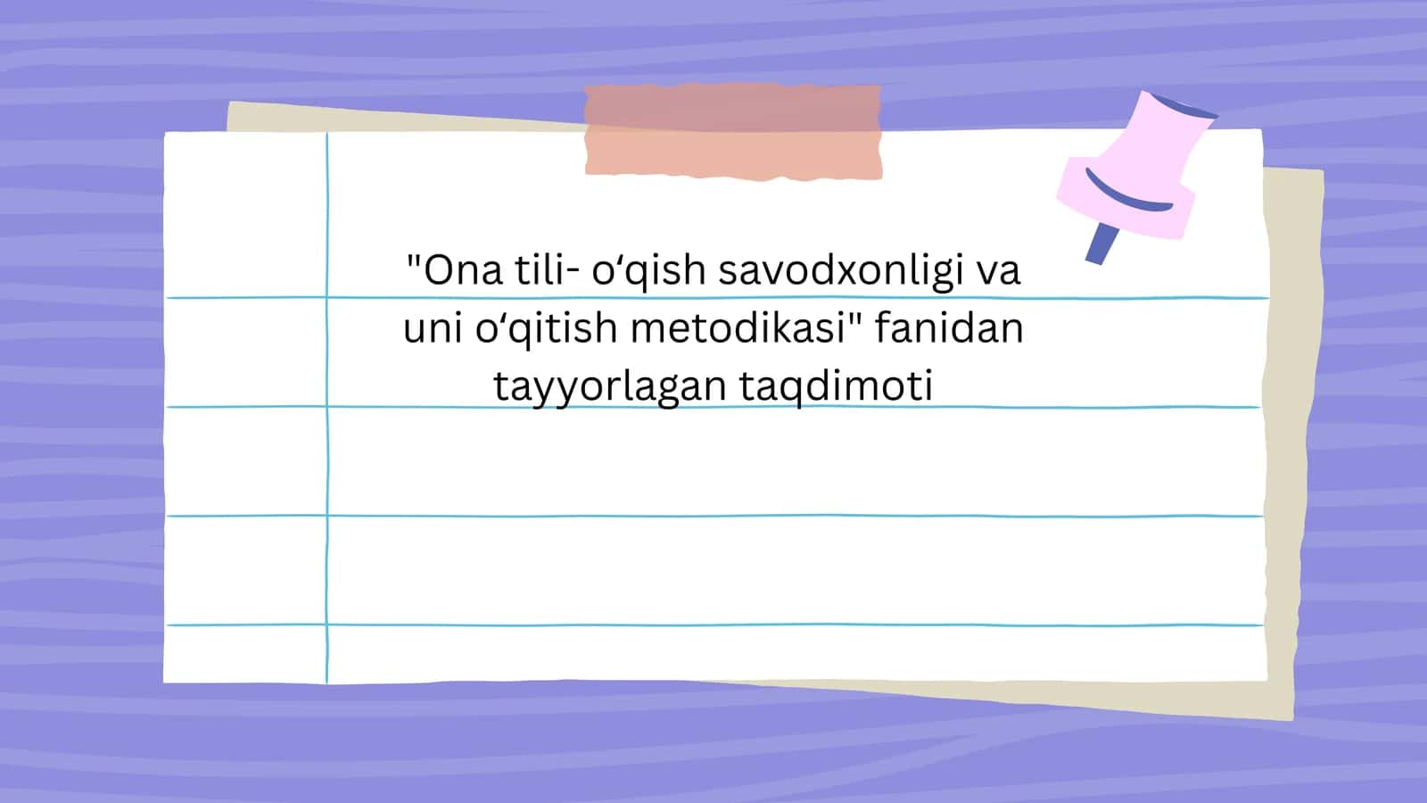 ONA TILI DARSLIKLARINING QIYOSIY-TANQIDIY TAHLILI