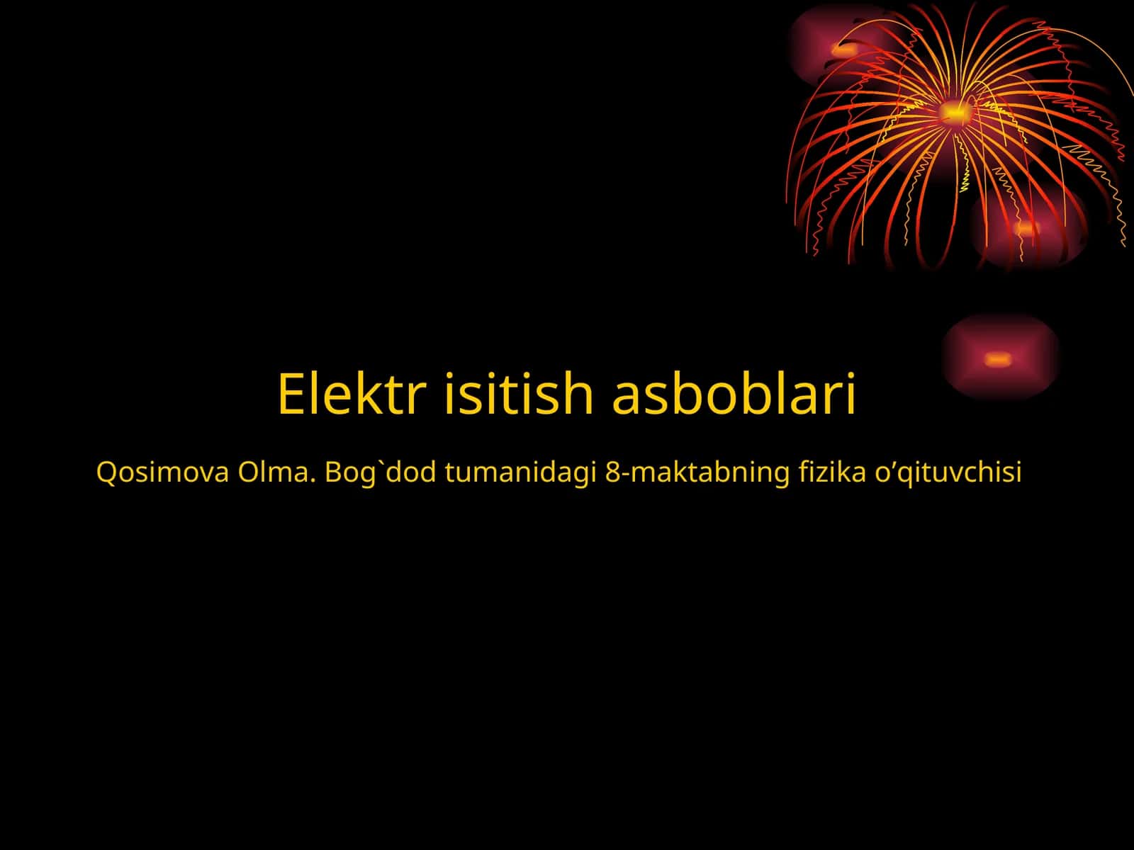 Elektr isitish asboblari