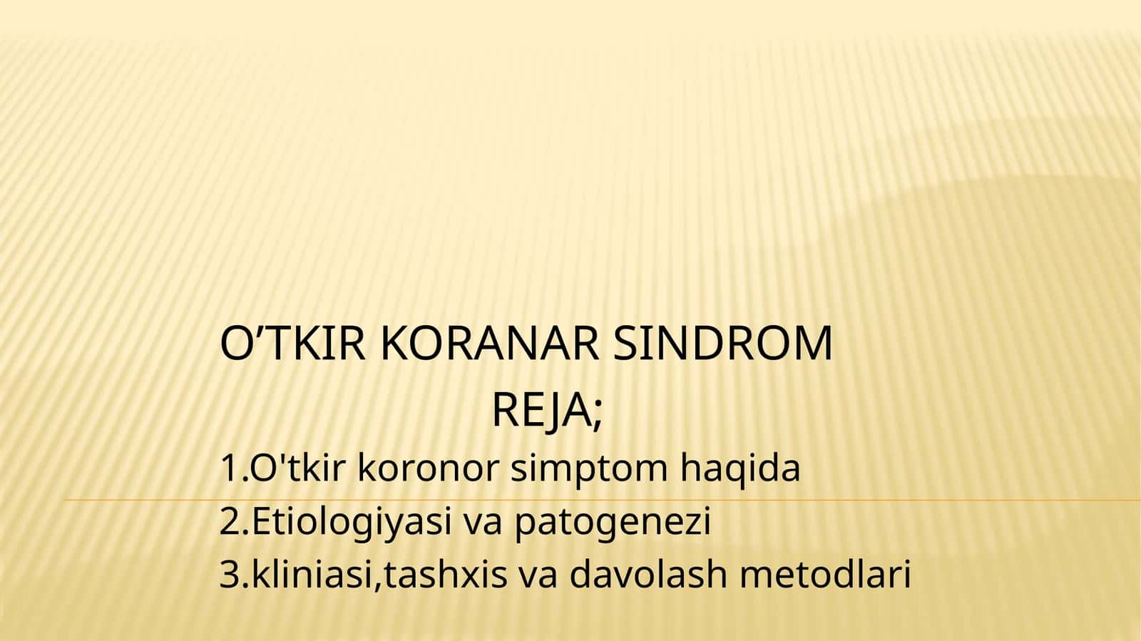 O’TKIR KORONAR SINDROM