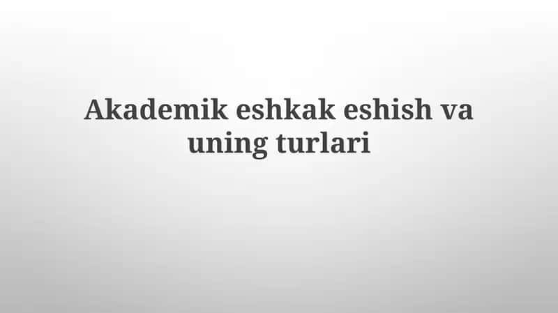 Akademik Eshkak Eshish
