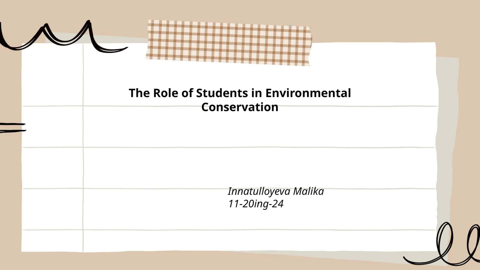 The Role of Students in Environmental Conservation