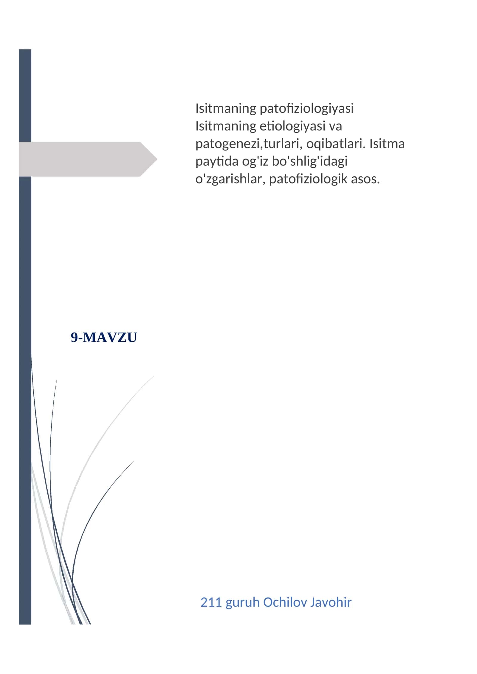 Isitmaning patofiziologiyasi