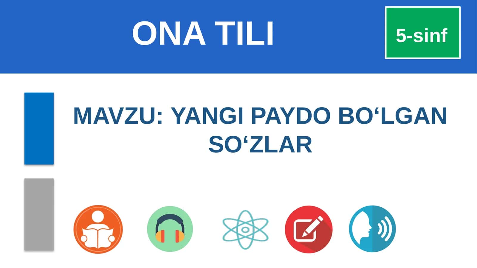 5-sinf. Yangi paydo bo'lgan so'zlar
