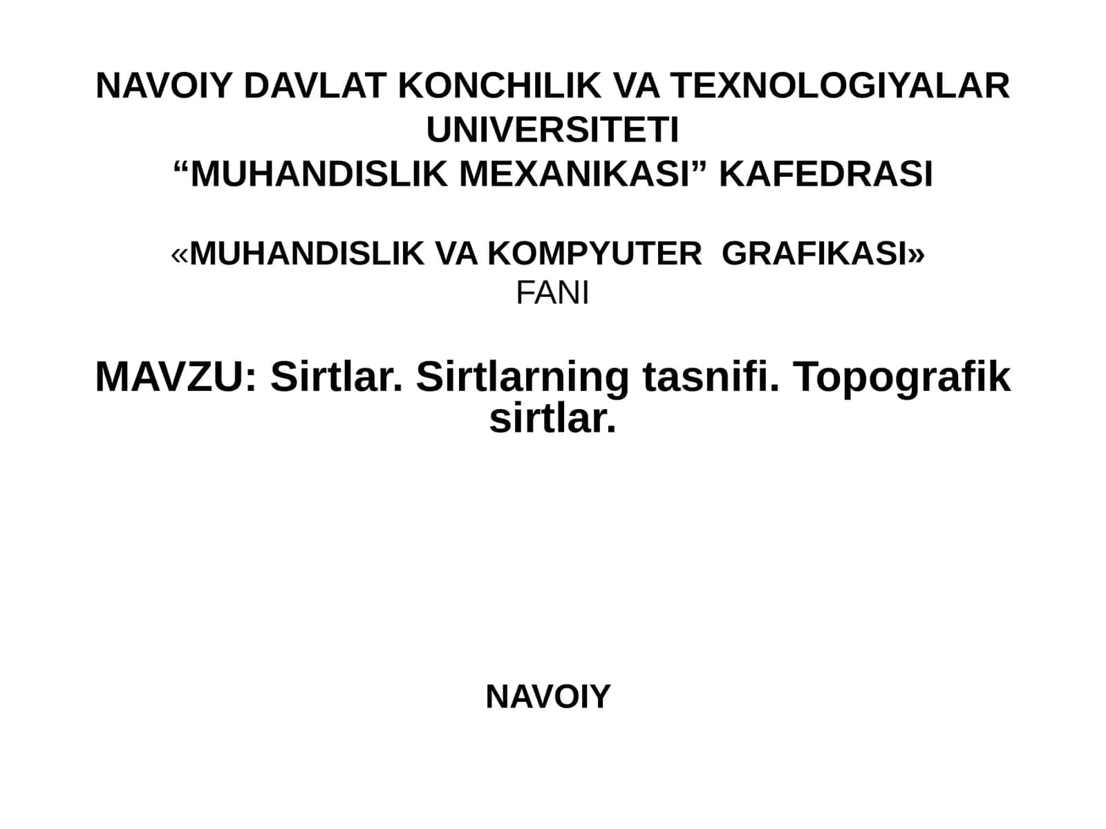 MUHANDISLIKVA KOMPYUTERGRAFIKASI