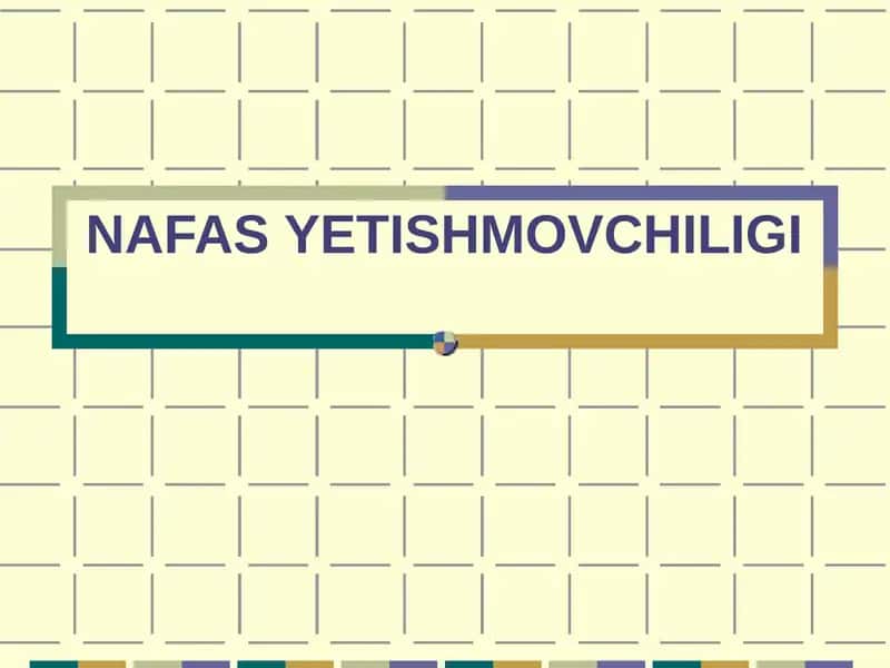 NAFAS YETISHMOVCHILIGI