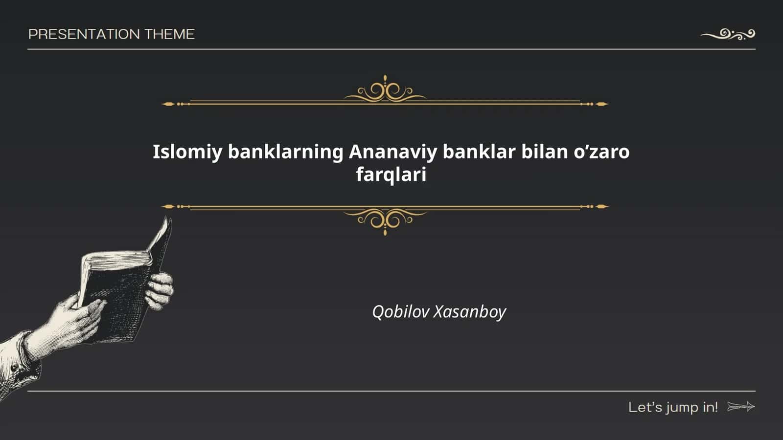 Islomiy banklarning Ananaviy banklar bilan o’zaro farqlari
