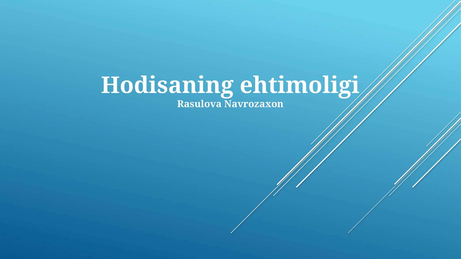 Hodisaning ehtimoligi
