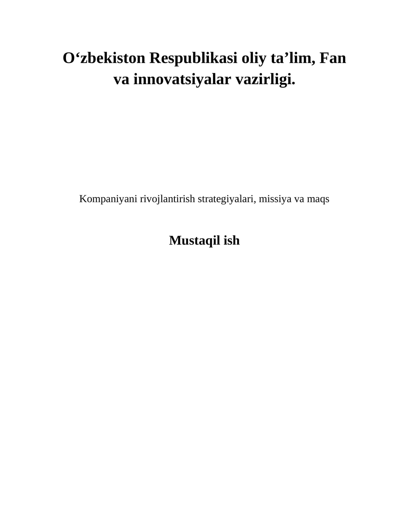 Rivojlanish tahlili