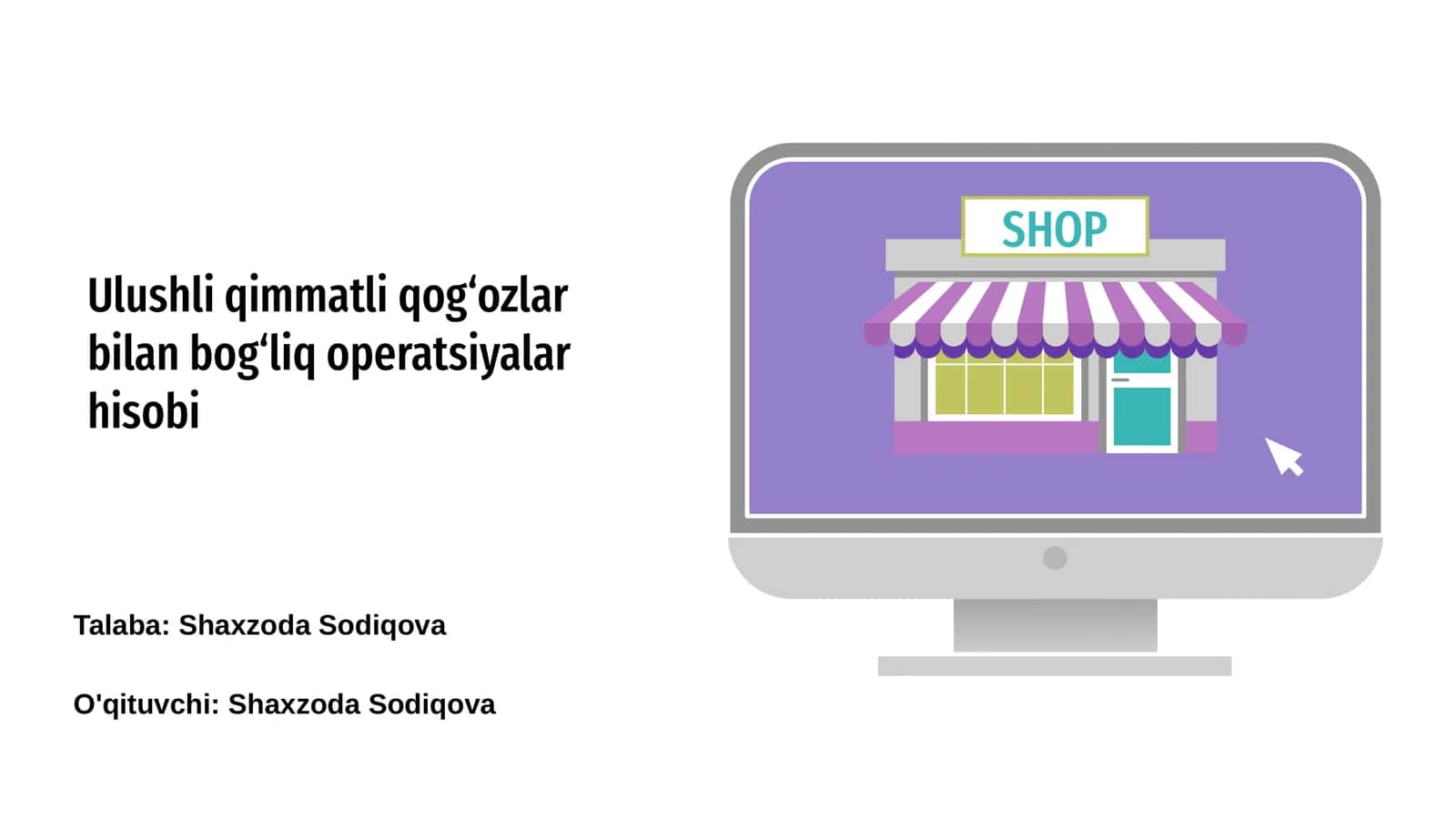 Ulushli qimmatli qog‘ozlar bilan bog‘liq operatsiyalar hisobi