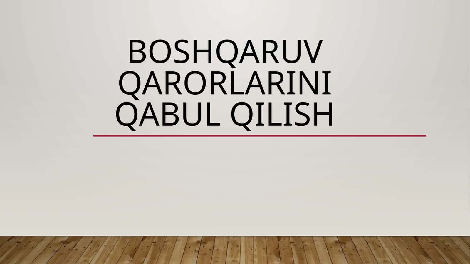 Bozor iqtisodiyoti