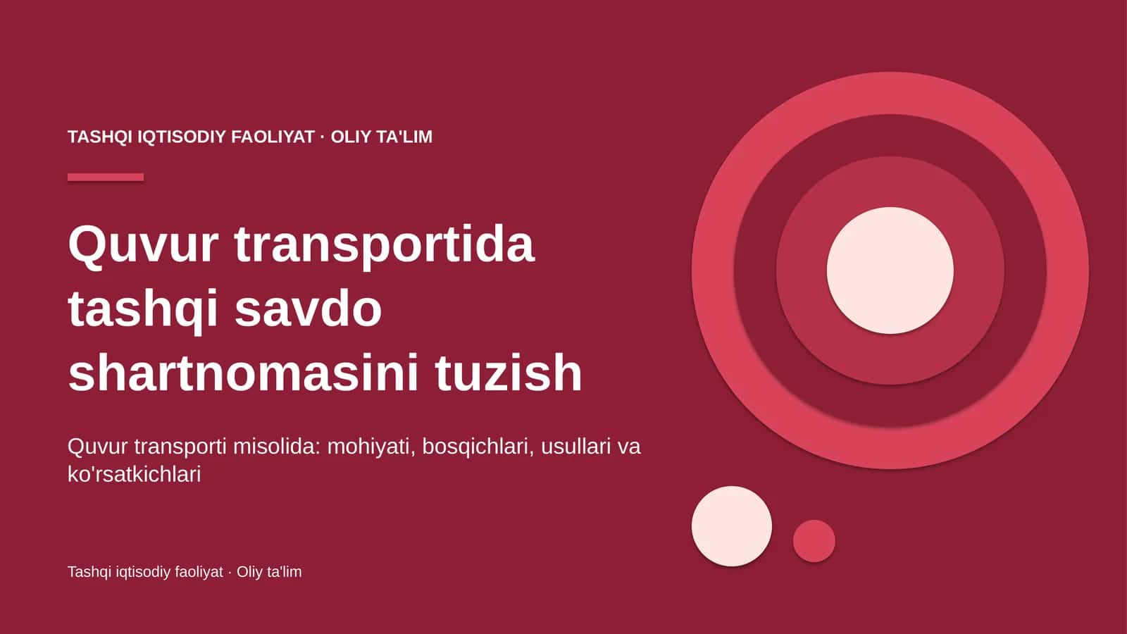 quvur transportida tashqi savdo shartnomasini tuzish 2936
