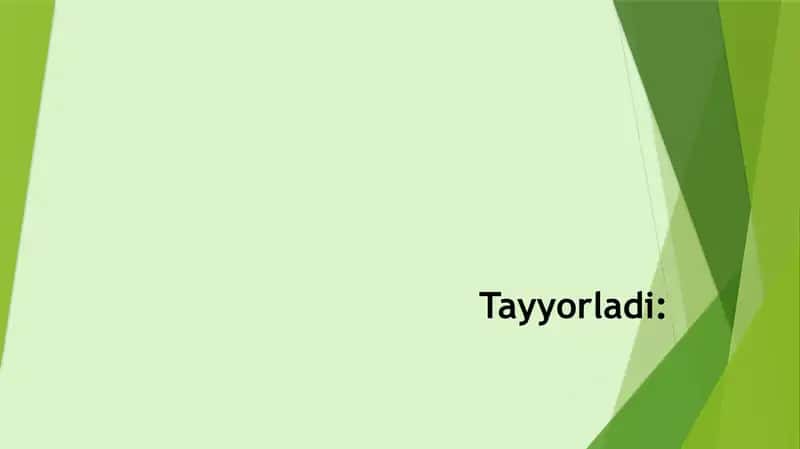Taqdimot. Xalqaro baholash tadqiqotlarni tashkil etish va oʻtkazish oʻziga xos metodikasi