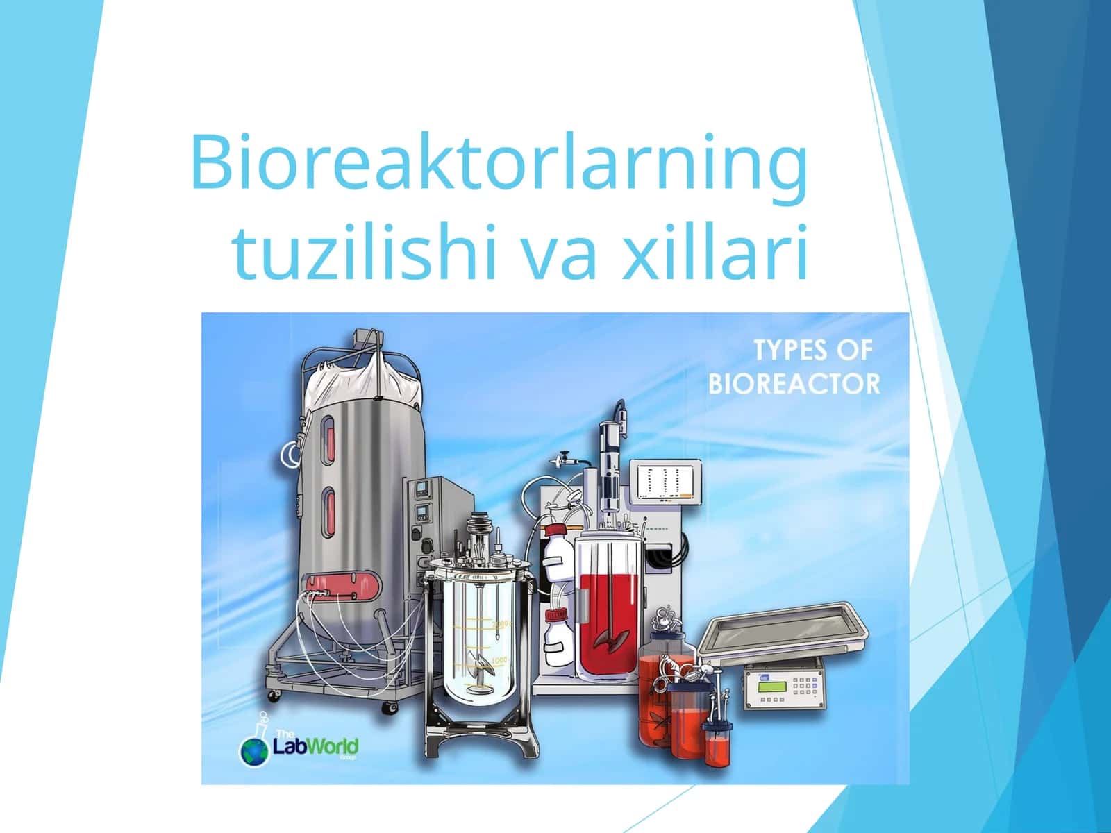 Bioreaktorlarning tuzilishi va xillari