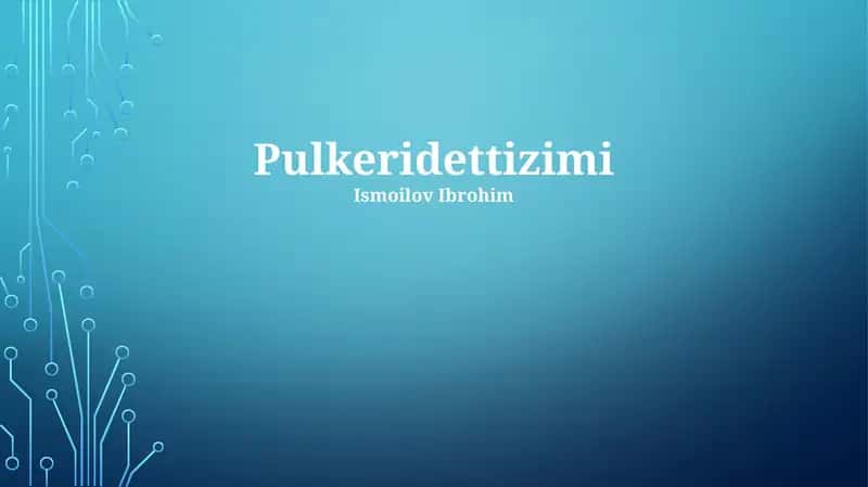 Pulkeridettizimi
