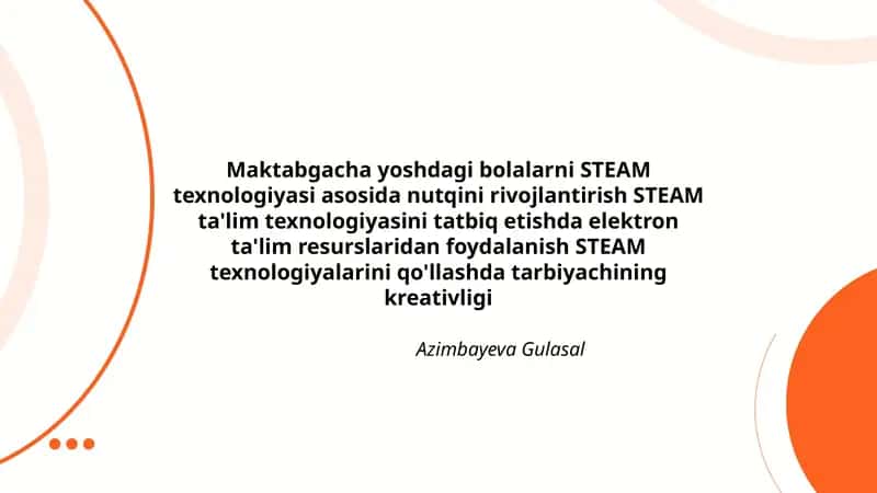 STEAM texnologiyasi