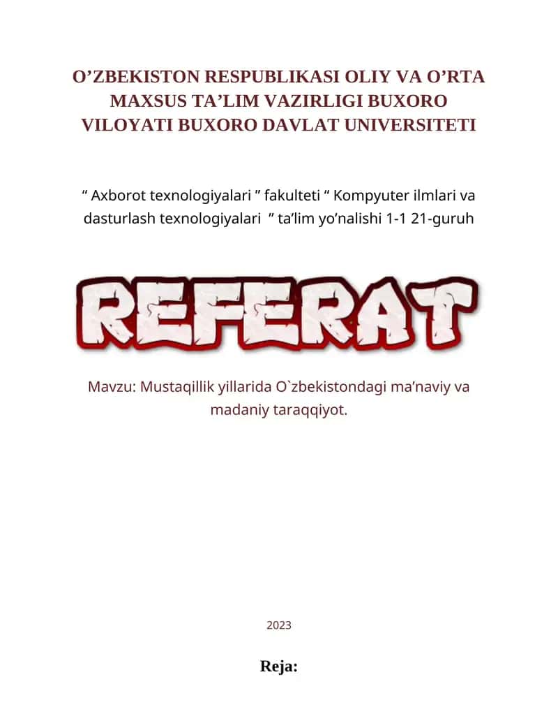 Axborot texnologiyalari