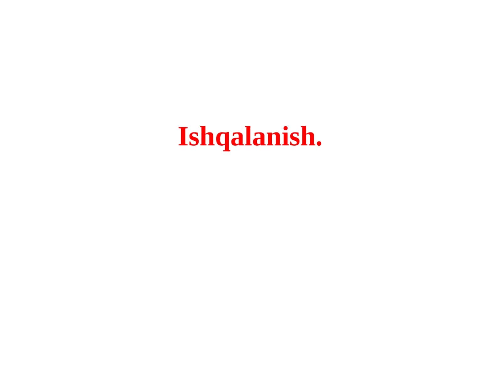 Ishqаlаnish