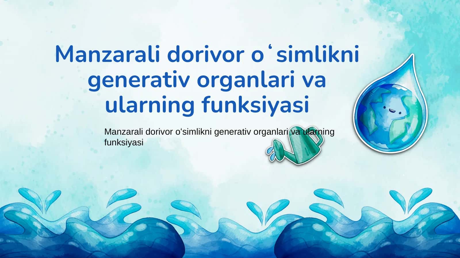 Manzarali dorivor oʻsimliklar turlari