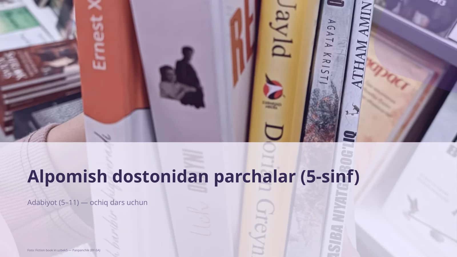 Alpomish dostonidan parchalar (5-sinf)