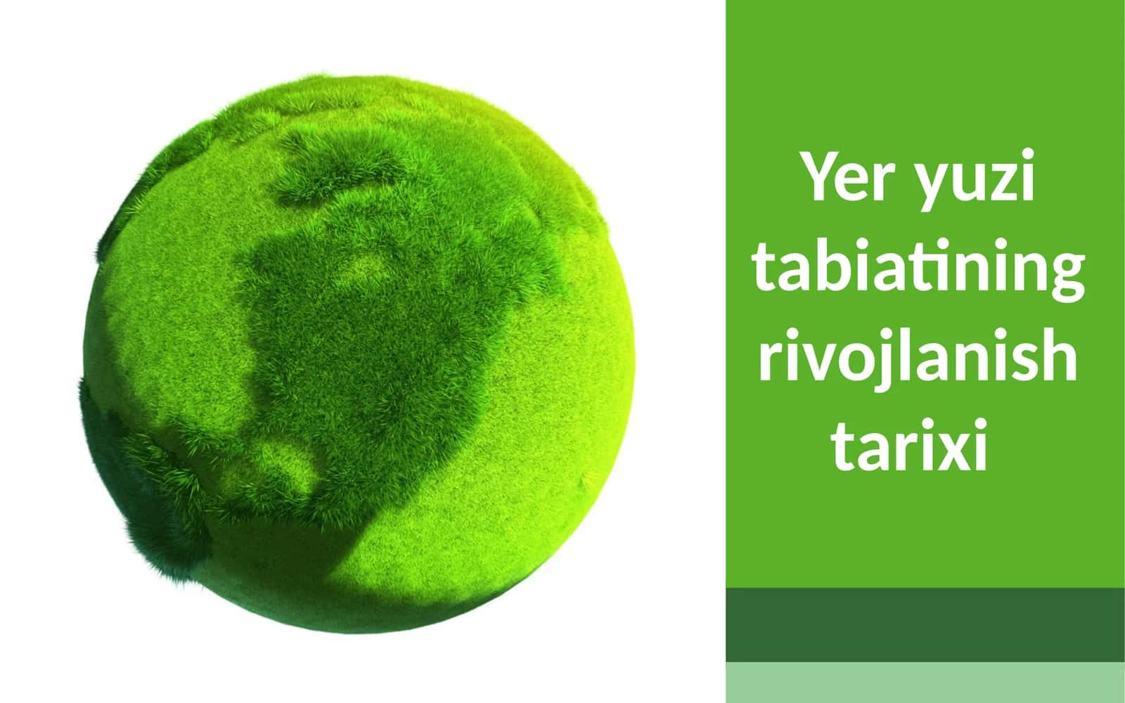 Yer yuzi tabiatining rivojlanish tarixi