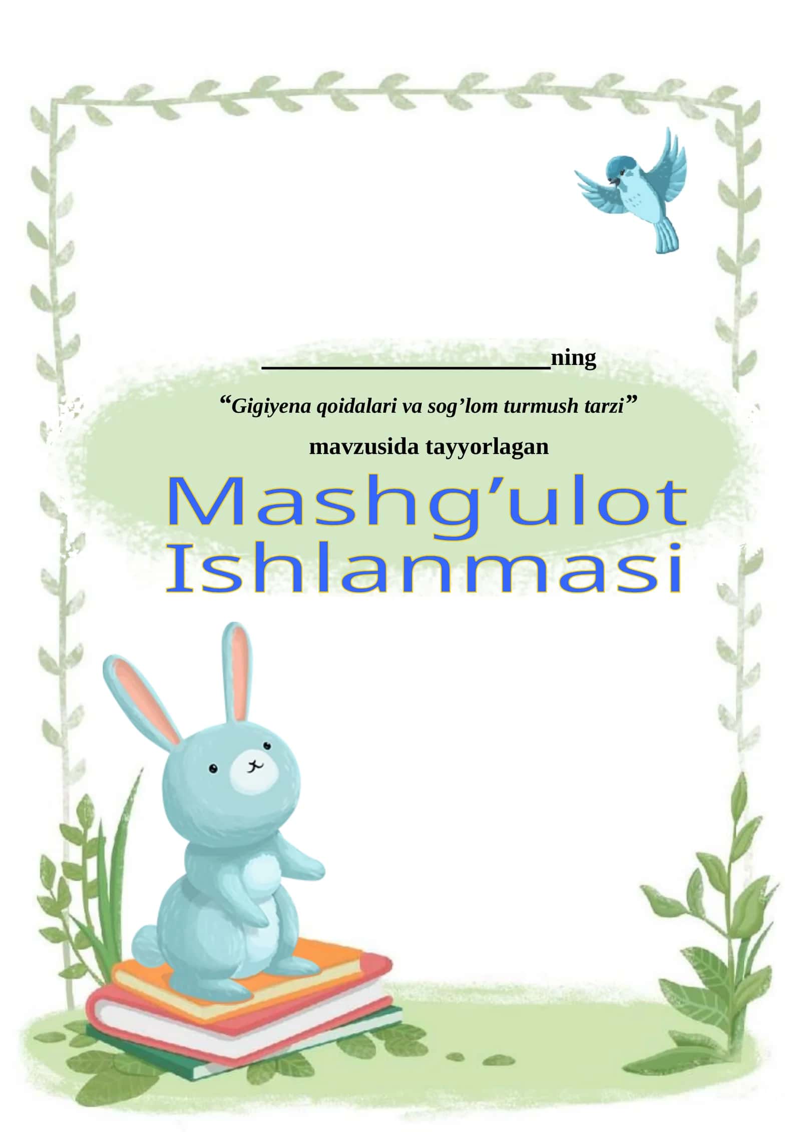 Mashg’ulot ishlanma