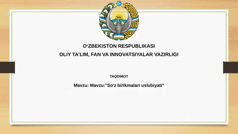 So'z birikmalariuslubiyati