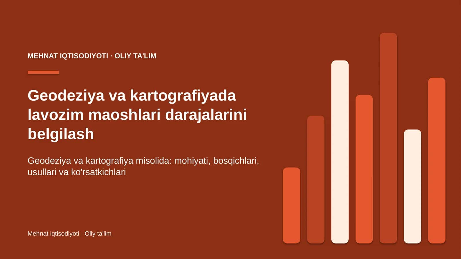 geodeziya va kartografiyada lavozim maoshlari darajalarini belgilash 4048