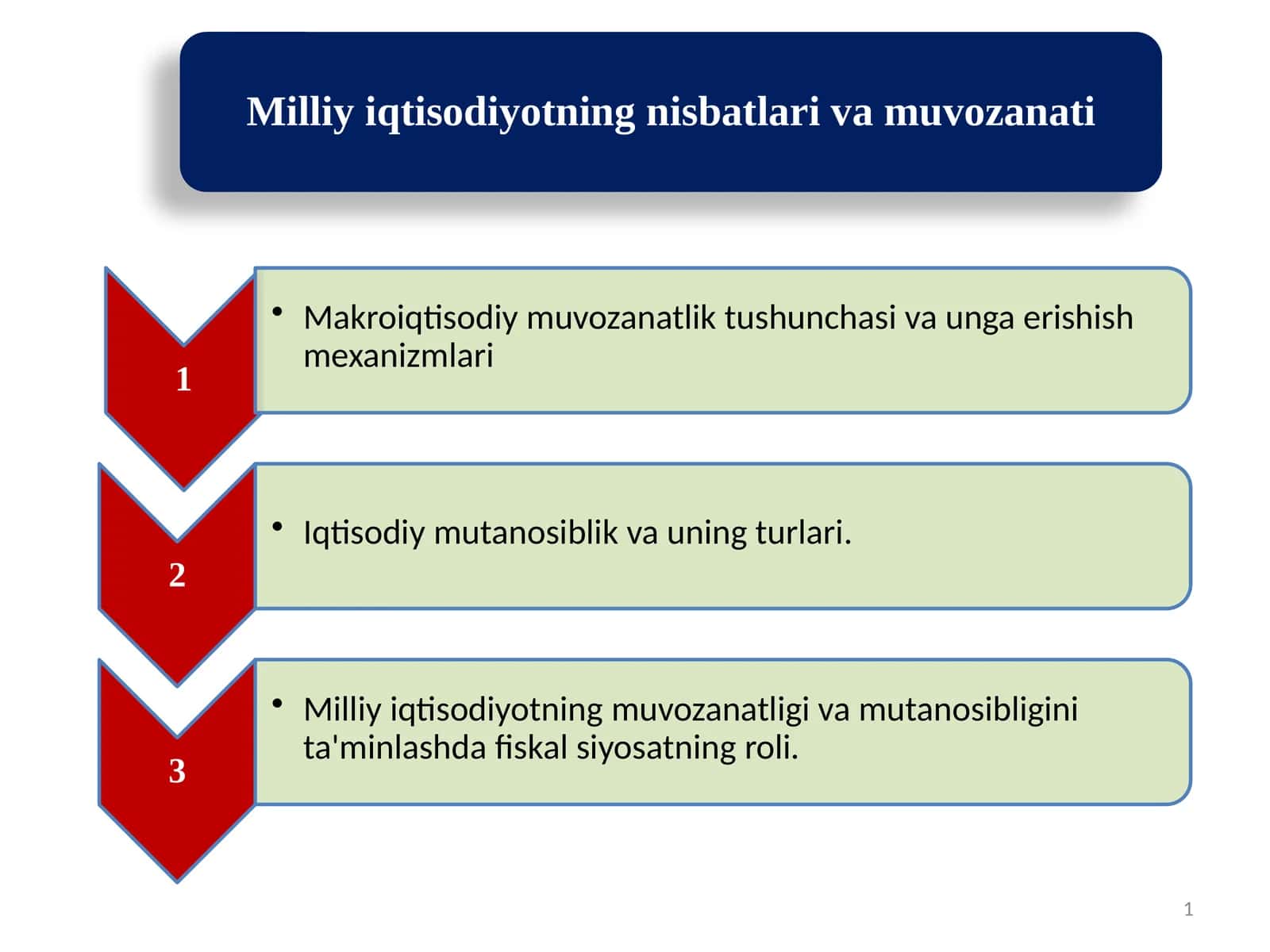 Iqtisodiy muvozanat
